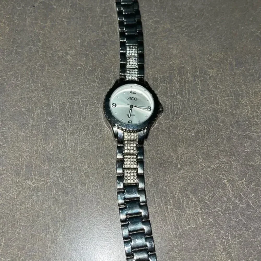 Silver Crystal Quartz Watch - Picture 2 of 2